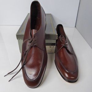 Bally 558 Dawson Men's 10 Oxford Dress Shoes Brown Leather